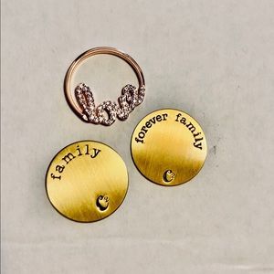 New Origami Owl large gold plate & rosegold